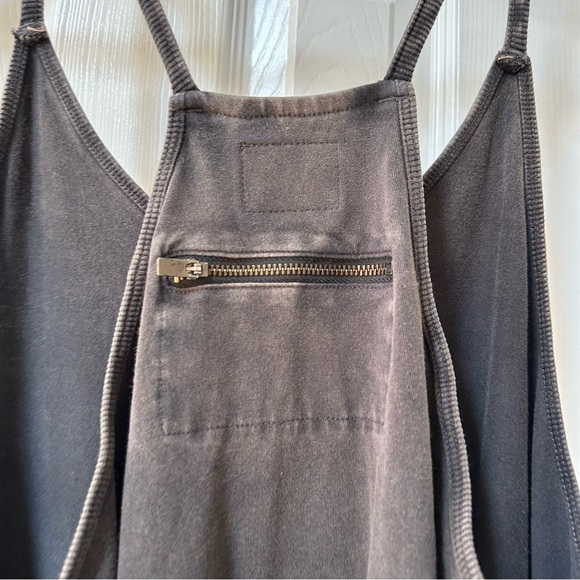 Free People Movement Hot Shot Onesie Jumpsuit Washed Black Size Medium - Picture 10 of 16